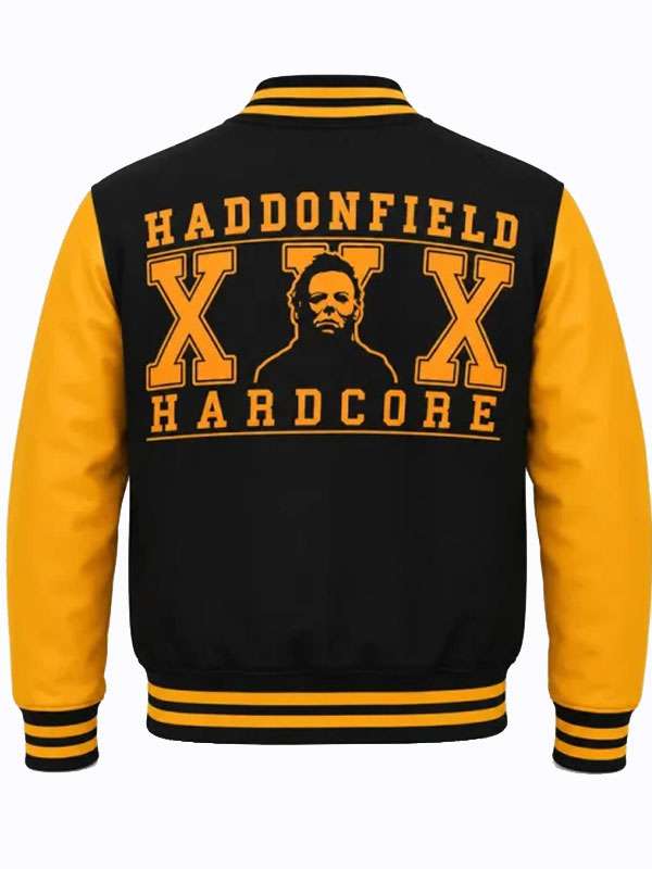 Michael Myers Halloween Haddonfield Varsity Jacket - back view