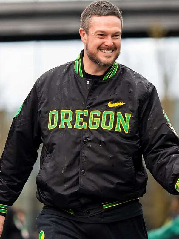 Dan Lanning Varsity Oregon Jacket - side view