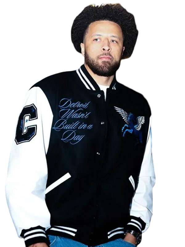 Cade Cunningham Ford Varsity Jacket - side view