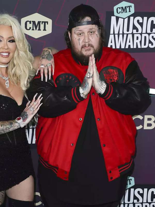 Jelly Roll 2023 Cmt Music Awards Varsity Jacket - side view