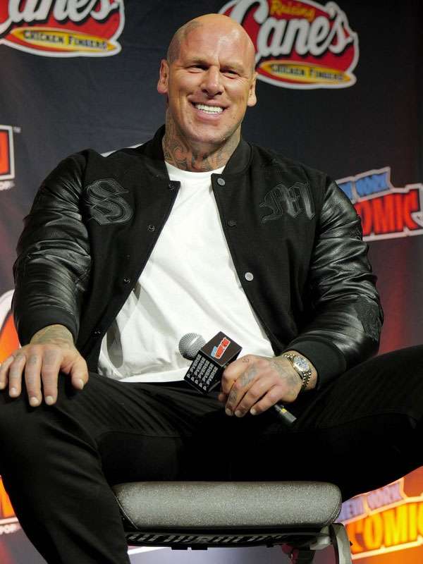 Martyn Ford Mortal Kombat 2 Black Varsity Jacket - side view