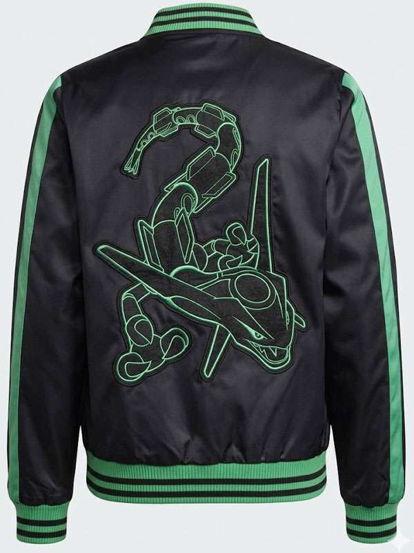 Pokemon Rayquaza Varsity Jacket - back view