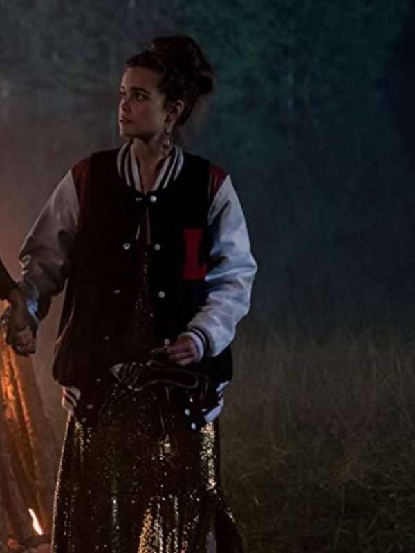 Sarah Catherine Hook First Kill Varsity Jacket - back view