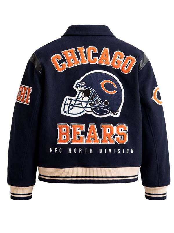 1985 Chicago Bears Varsity Jacket - back view