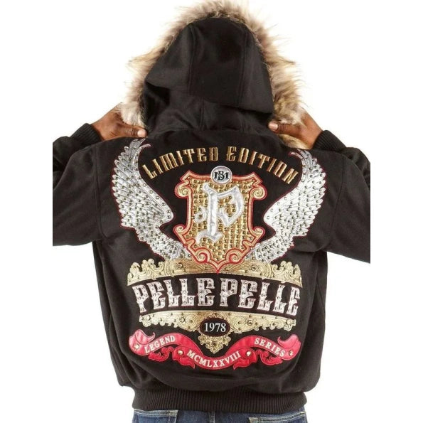 Pelle Pelle Legend Black Jacket - back view