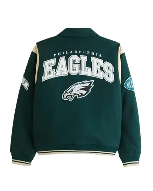 Philadelphia Eagles Varsity Bomber Jacket - back view