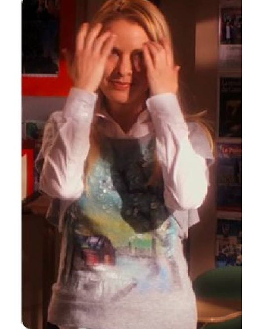10 Things I Hate About You Leslie Grossman Printed Cottage Sweater