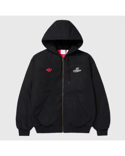 100 Thieves Black Hooded Jacket USA Jackets