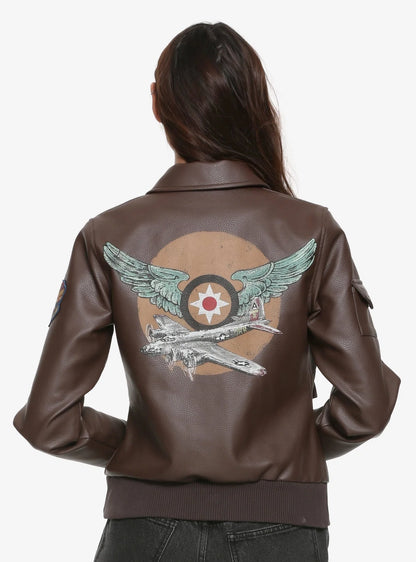 Captain Marvel Brie Larson Flight Bomber Jacket - view 2