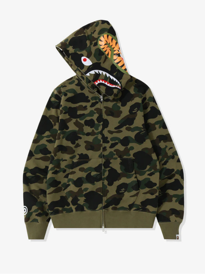 1st Camo Shark Full Zip Hoodie