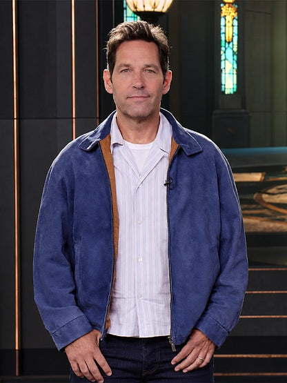 Avengers Doomsday 2026 Paul Rudd Blue Suede Jacket