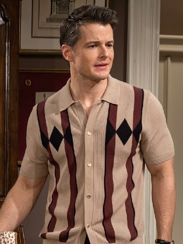 Michael Mealor The Young And The Restless Argyle Polo Shirt