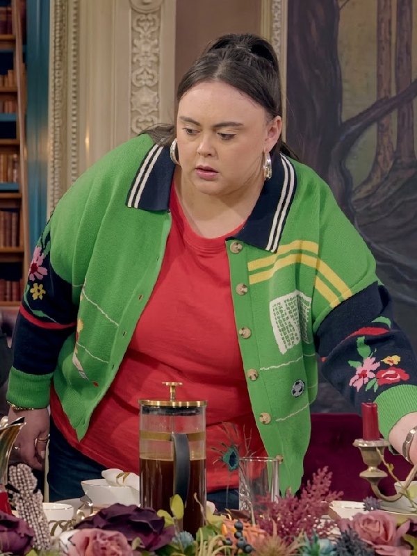 Sharlene Whyte The Celebrity Traitors S2 Football Cardigan