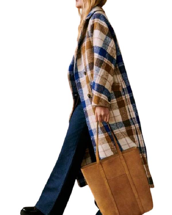 Nobody Wants This S02 D’Arcy Carden Plaid Coat - view 3