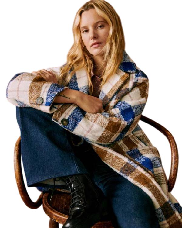 Nobody Wants This S02 D’Arcy Carden Plaid Coat - view 2