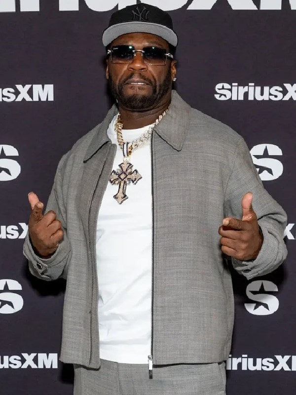 50 Cent SiriusXM Studios Grey Jacket