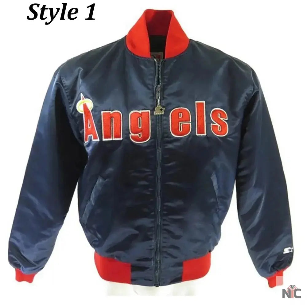 80s California Anaheim Angels Bomber Jacket Clanton Jacket