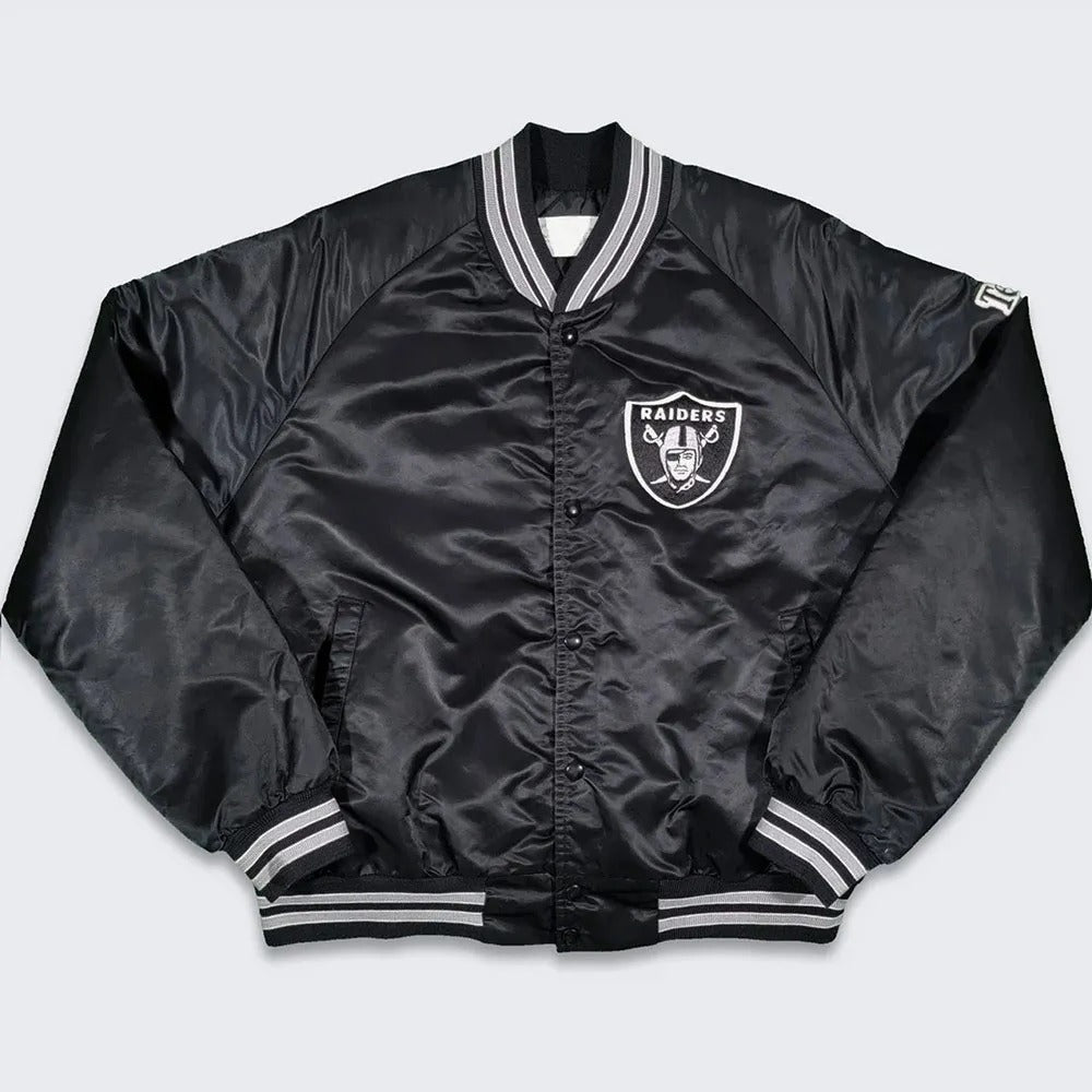 80s Los Angeles Raiders Bomber Varsity Jacket NYC Jackets