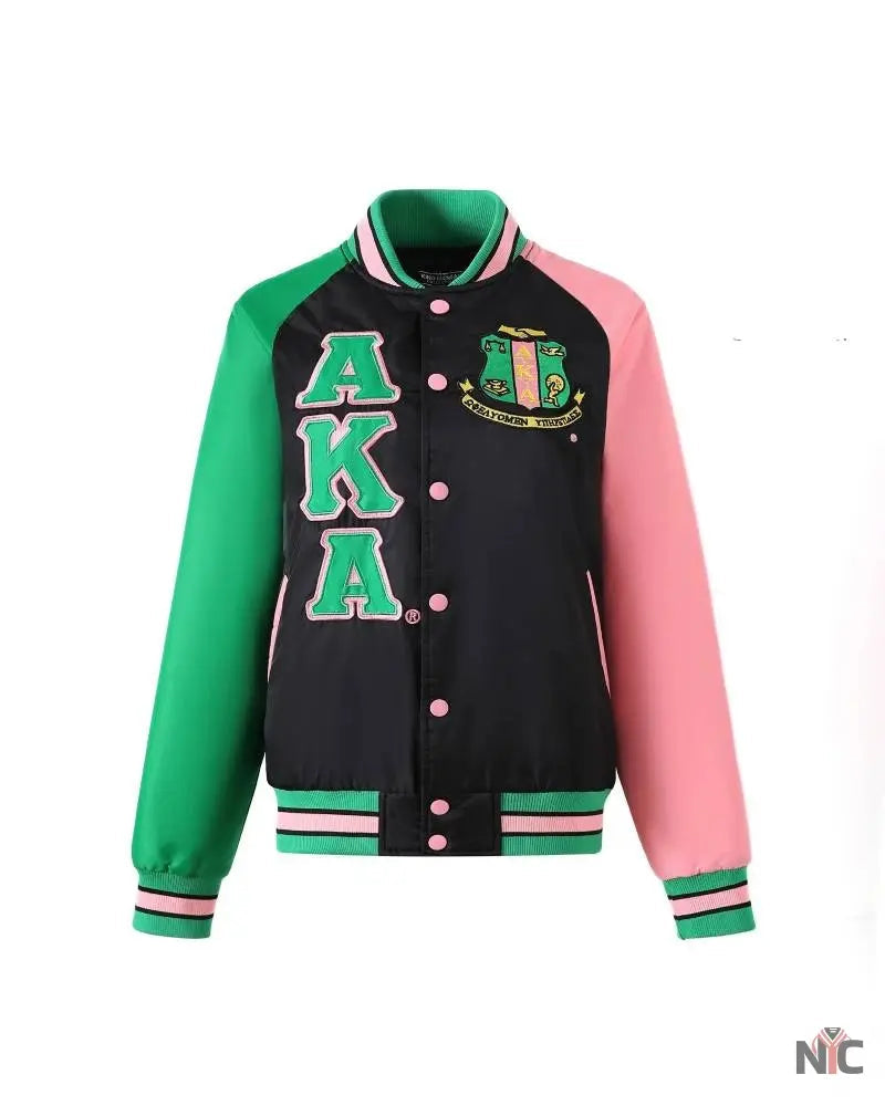 AKA Black Custom Lining Bomber Jacket Clanton Jacket