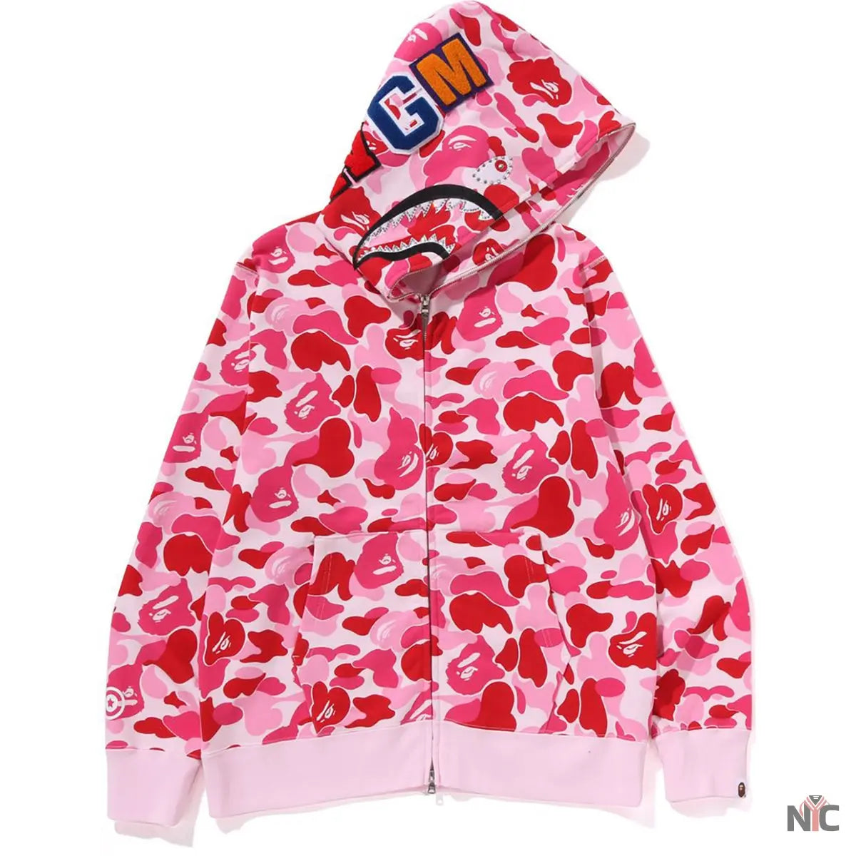 Abc Camo Crystal Stone Shark Full Zip Hoodie Mens Clanton Jacket