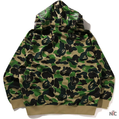 Abc Camo Polyester Relaxed Fit Shark Full Zip Hoodie M Clanton Jacket