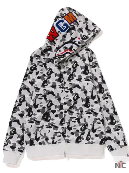 Abc Camo Shark Full Zip Hoodie Clanton Jacket