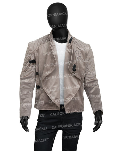 The Beekeeper 2024 Jason Statham Brown Quilted Jacket - view 2