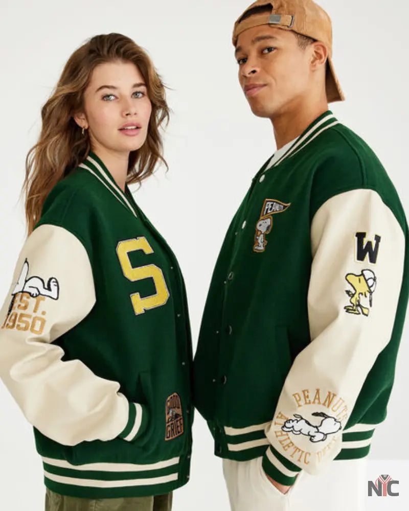 Aéropostale Snoopy Varsity Jacket Clanton Jacket