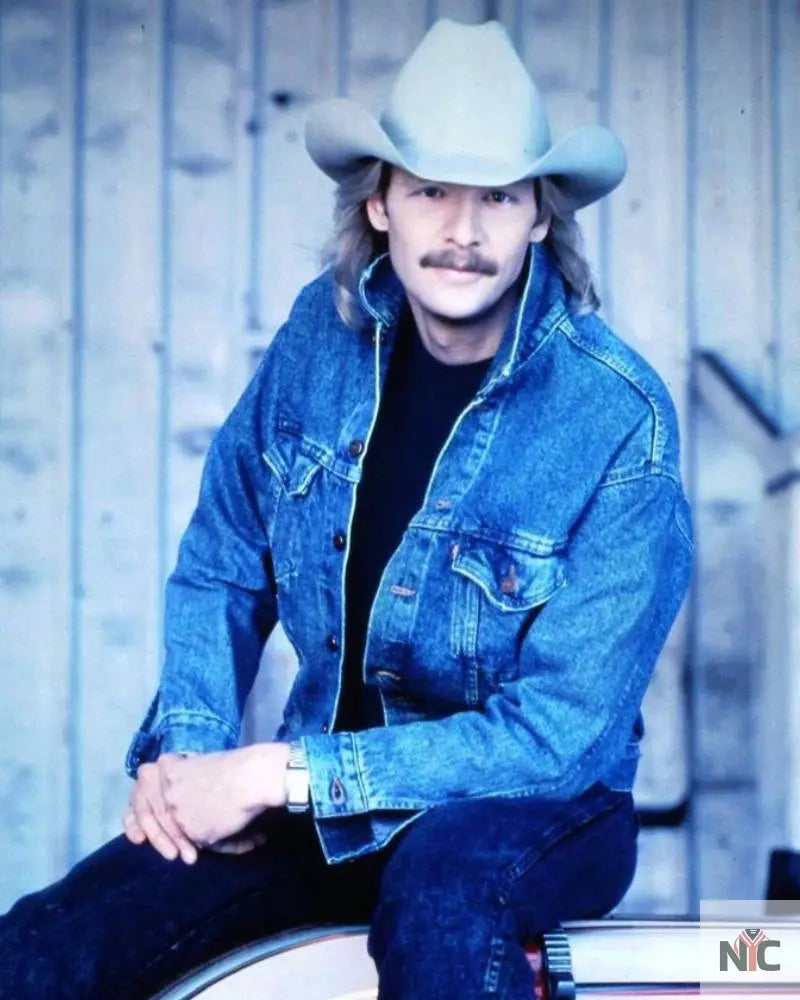 Alan Jackson Denim Jacket Clanton Jacket