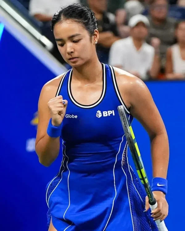 Alexandra Eala US Open 2026 Royal Blue Tennis Dress