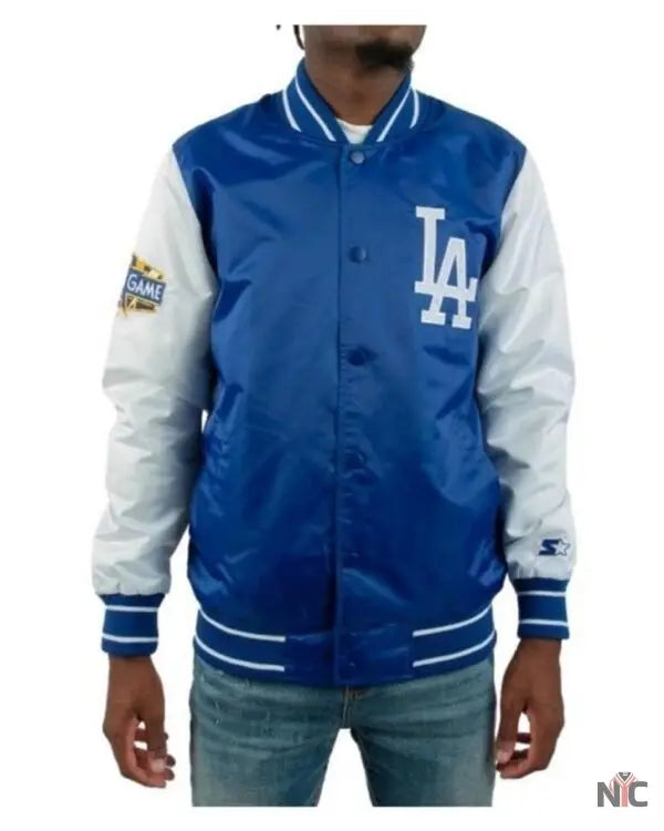 All-star Los Angeles Dodgers Satin Varsity Jacket Clanton Jacket