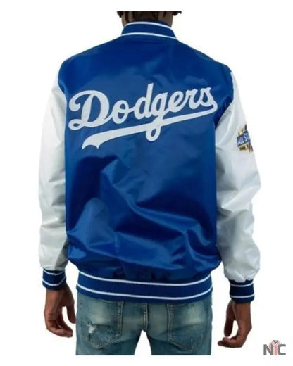 All-star Los Angeles Dodgers Satin Varsity Jacket Clanton Jacket