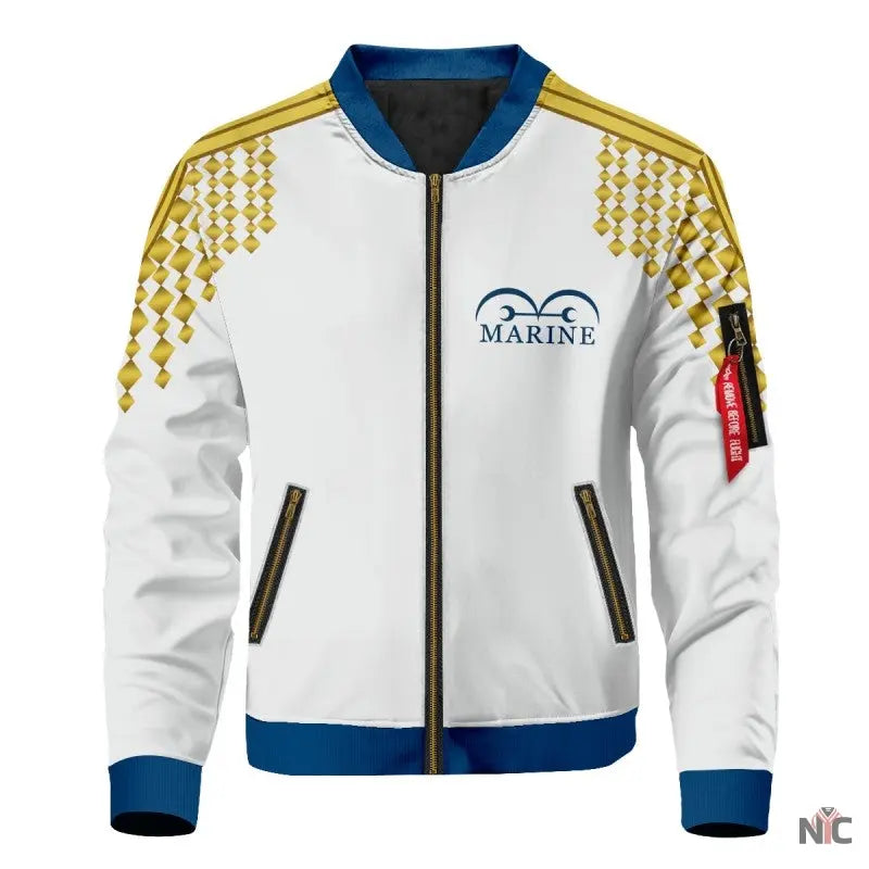 Anime One Piece Marine Bomber Jacket Clanton Jacket