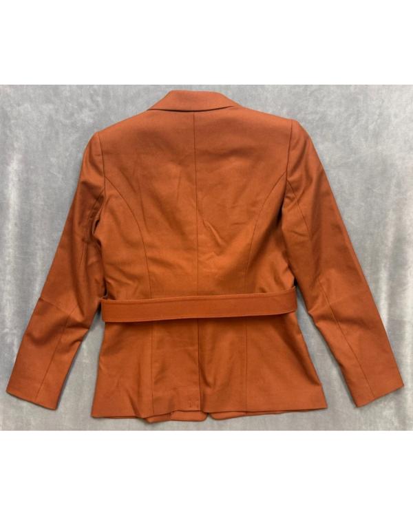 Finola Hughes General Hospital 2026 Brown Belted Blazer - side view