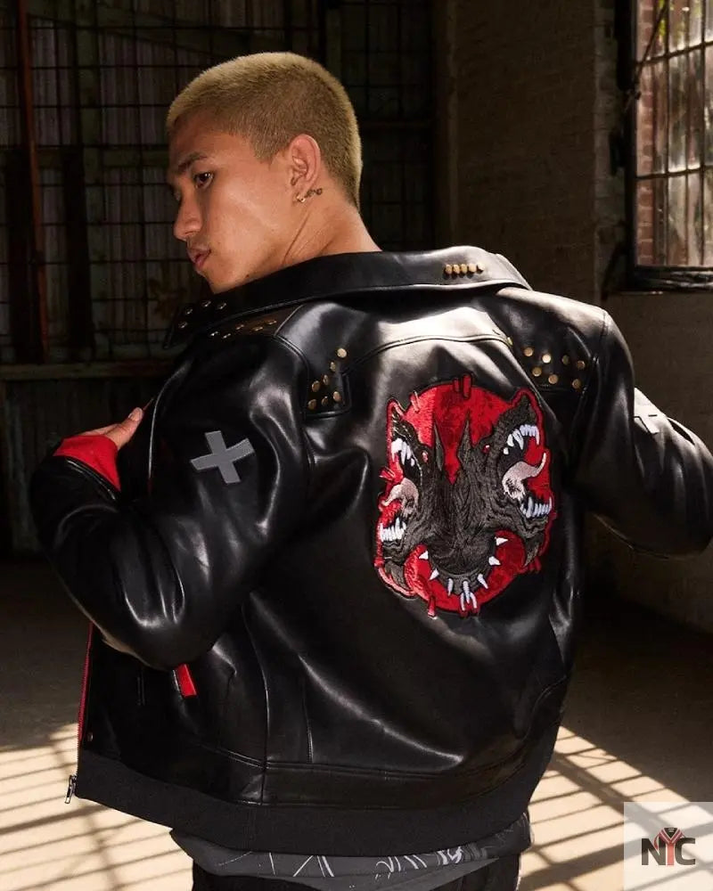 Arcane Season 2 VI Black Leather Jacket Clanton Jacket
