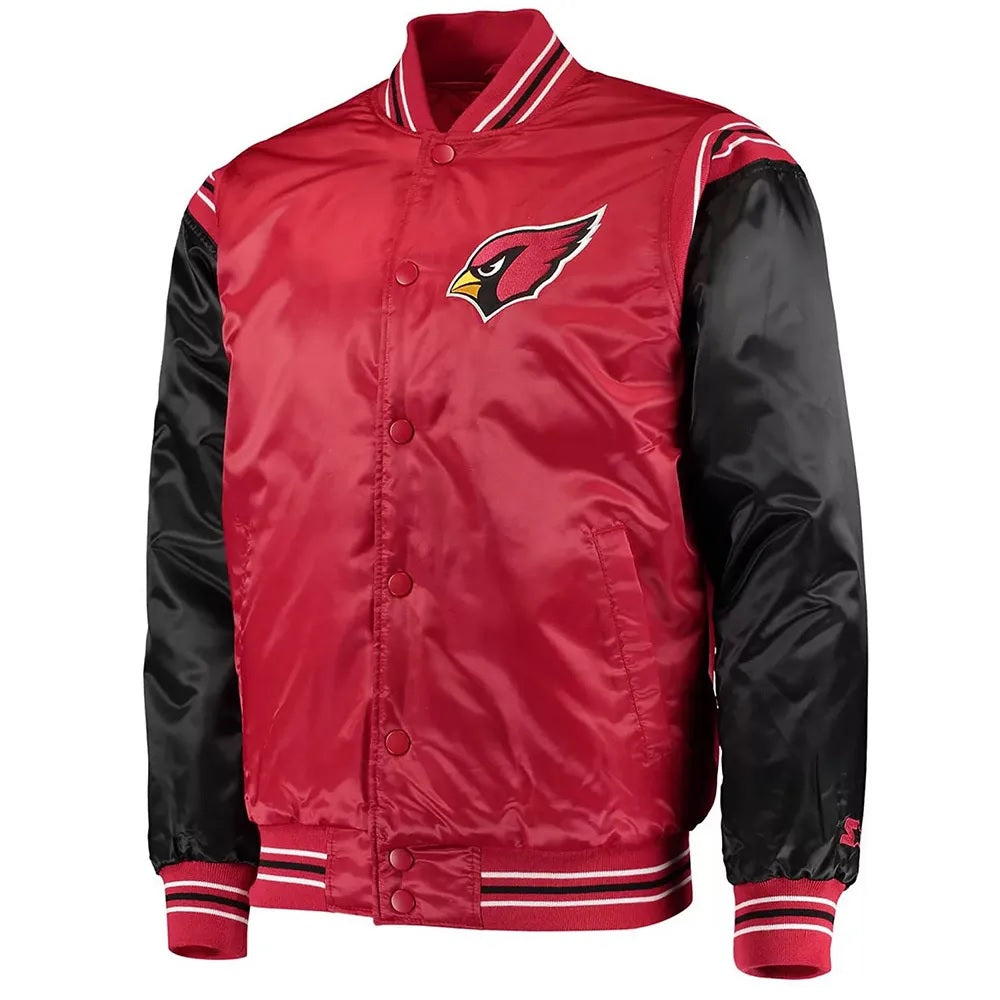 Arizona Cardinals Enforcer Satin Jacket - side view