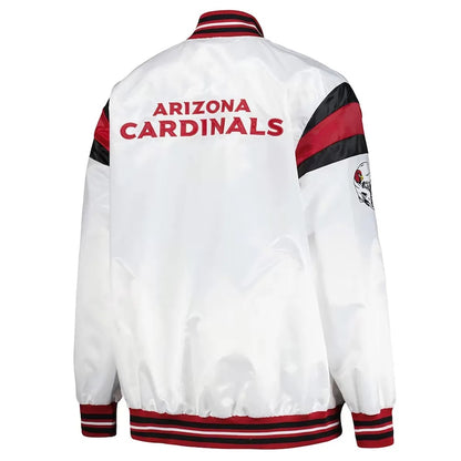 Arizona Cardinals Midweight Satin Jacket - back view