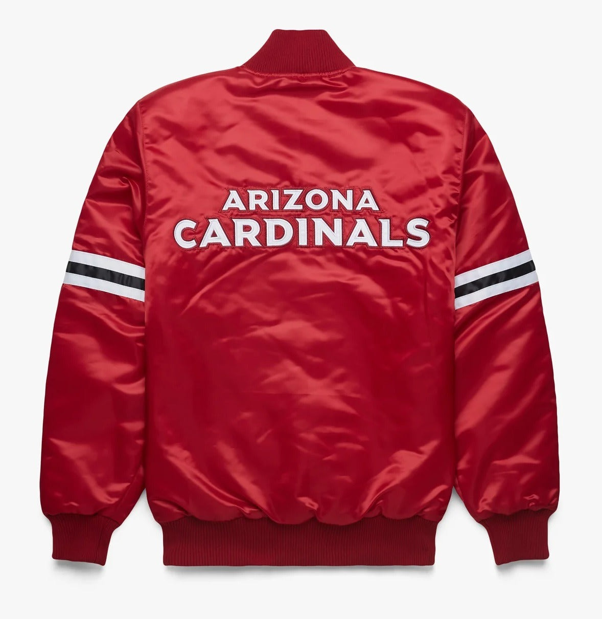 Arizona Cardinals Satin Varsity Jacket - back view