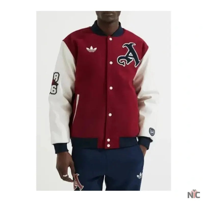 Arsenal Varsity Jacket Clanton Jacket
