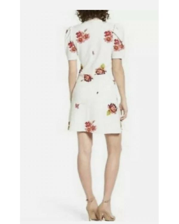 Madison Davenport Sharp Objects Floral Wrap Mini Dress - side view
