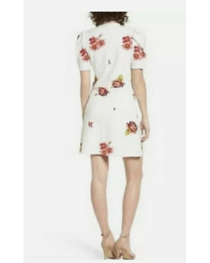 Madison Davenport Sharp Objects Floral Wrap Mini Dress - side view