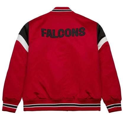 Atlanta Falcons Heavyweight Satin Jacket - back view