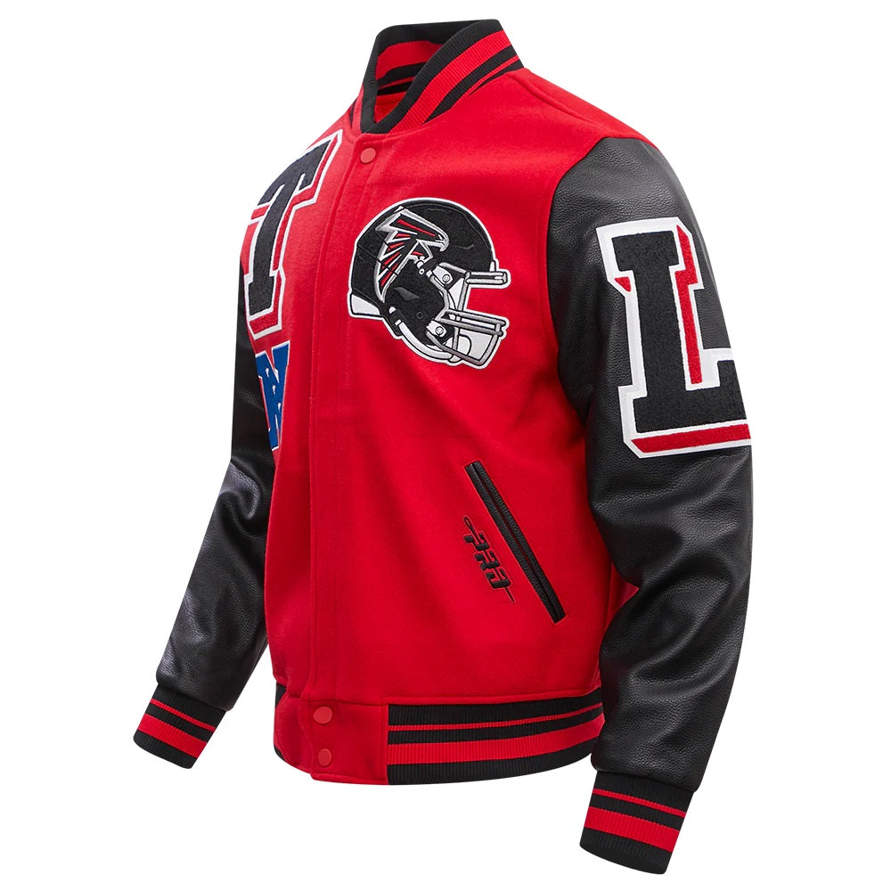 Atlanta Falcons Mashup Varsity Jacket - side view