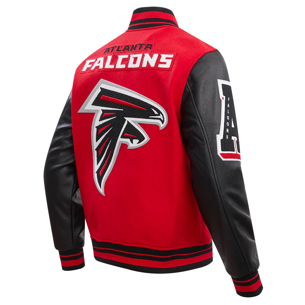 Atlanta Falcons Mashup Varsity Jacket - detail view