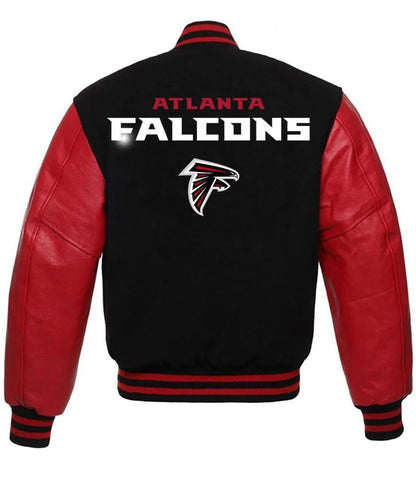Atlanta Falcons Letterman Jacket - back view