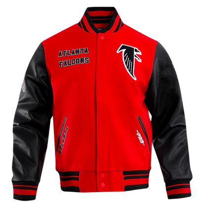 Atlanta Falcons Retro Classic Rib Wool Varsity Jacket