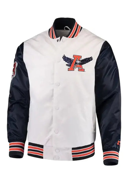Auburn Tigers the Rookie White Satin Jacket