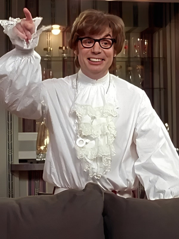 Austin Powers White Ruffle Shirt