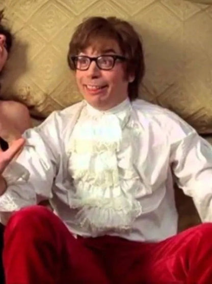 Austin Powers White Ruffle Shirt