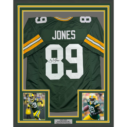 Autographed Green Bay Packers James Jones 35x39 Jersey WorthVee
